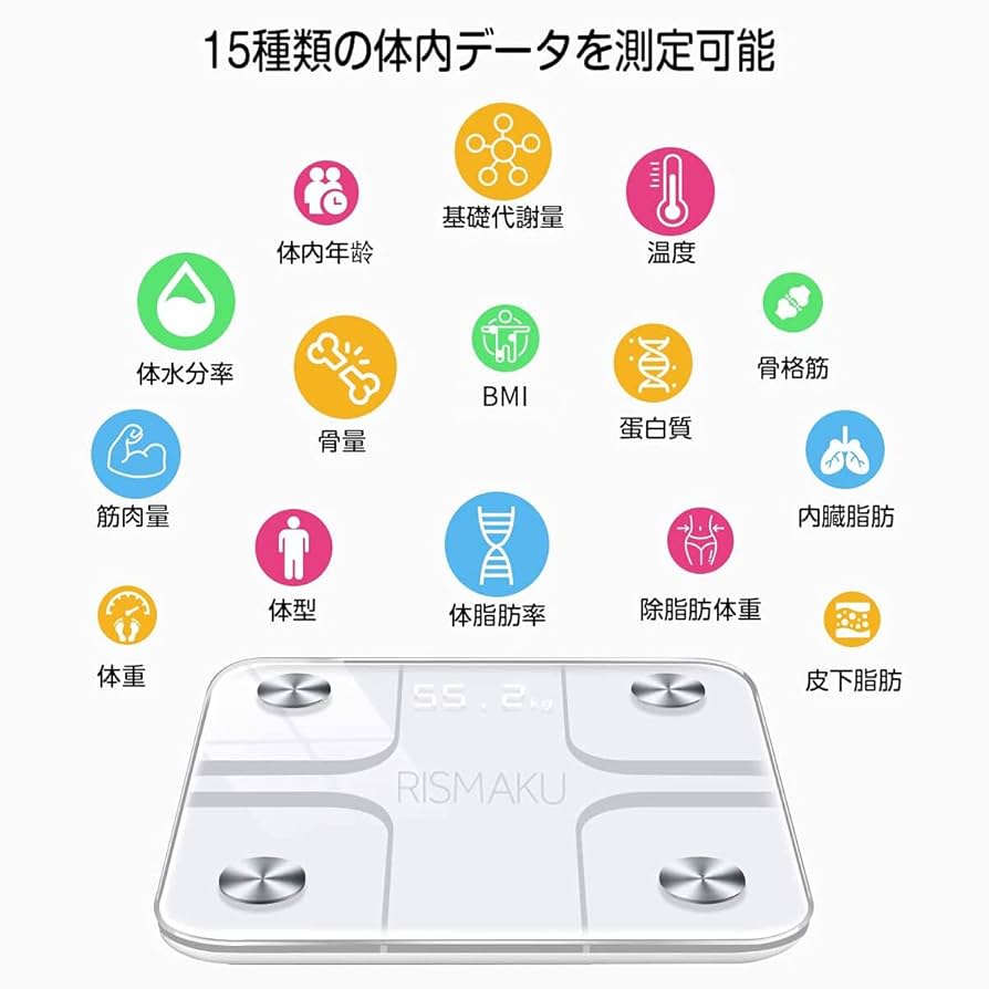 kotaken♪新品同様⭐ダイエットに！体組成計★アプリ対応体重計⭐体脂肪 Amazon.co.jp : 体重計 体組成計 体脂肪 高精度 体重/体脂肪率